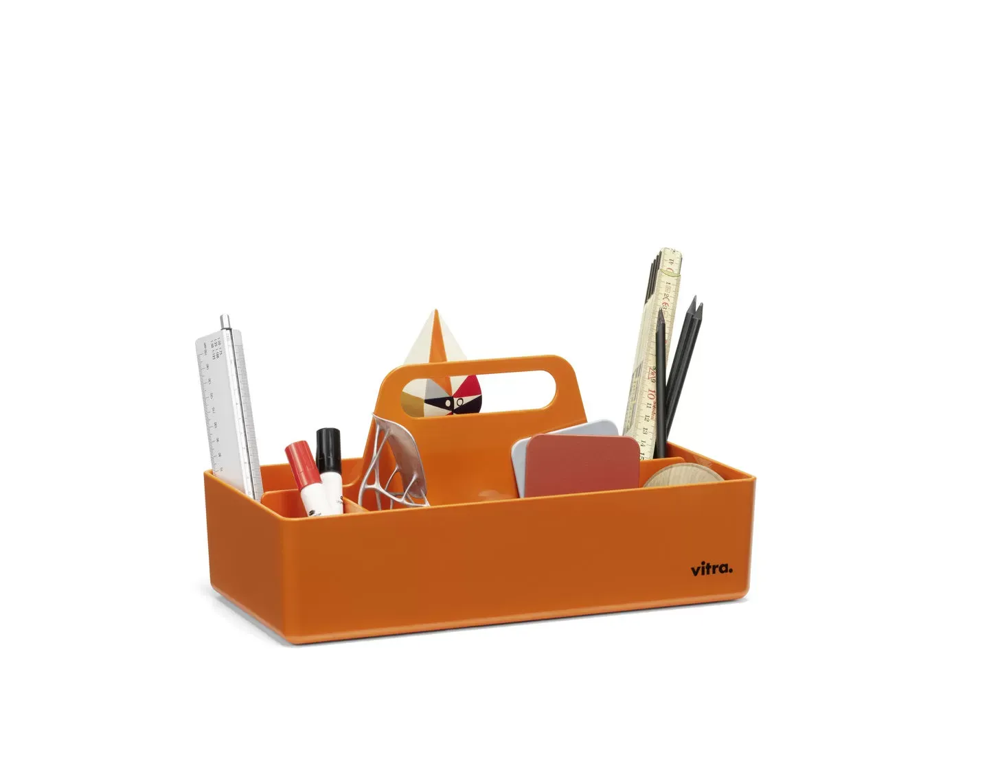 Illustration numéro 2 du produit Vitra Boîte de rangement Toolbox RE - mandarine RE