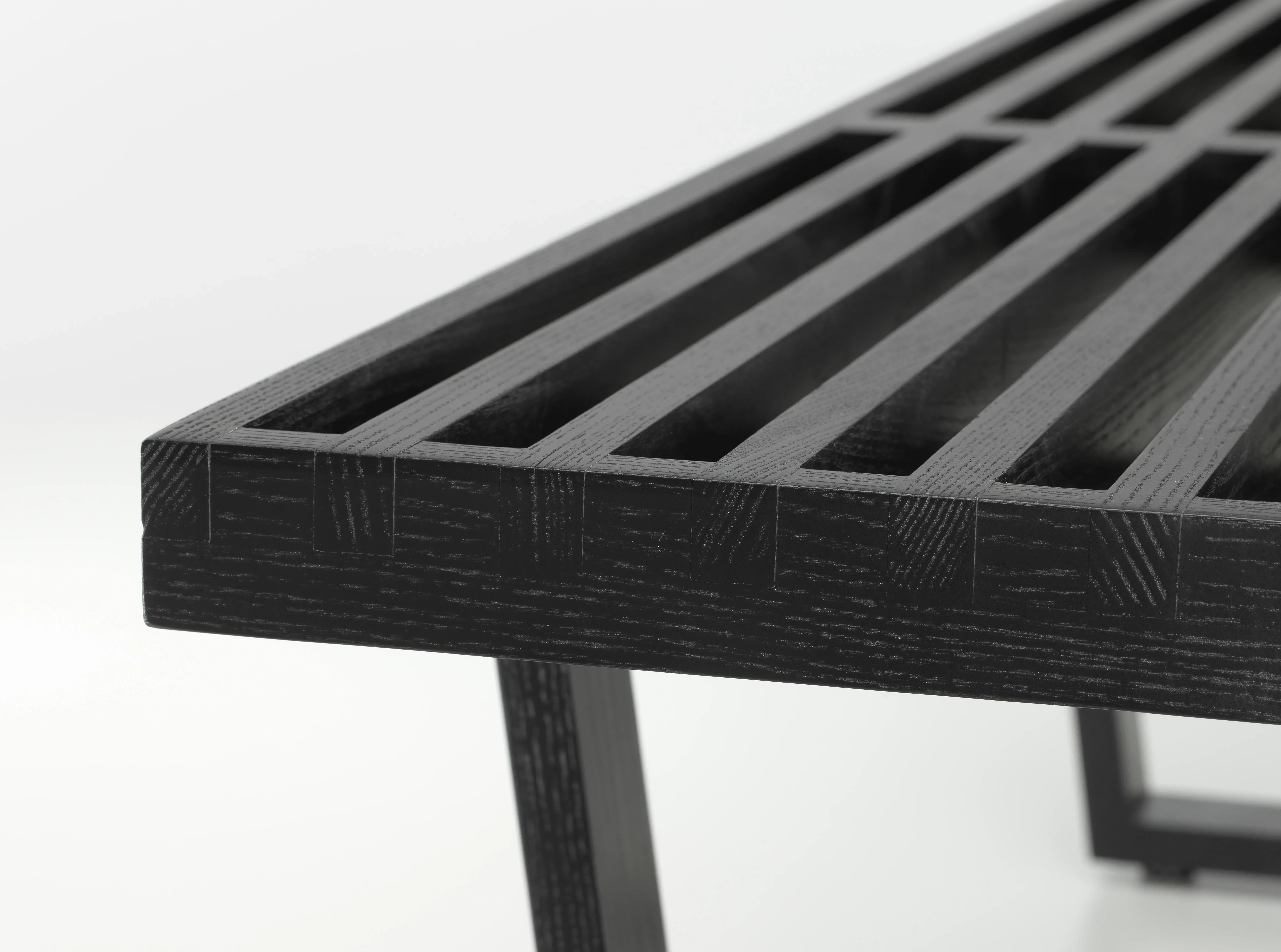 Illustration numéro 2 du produit Vitra Nelson Bench - frêne noir - Longueur (183cm)