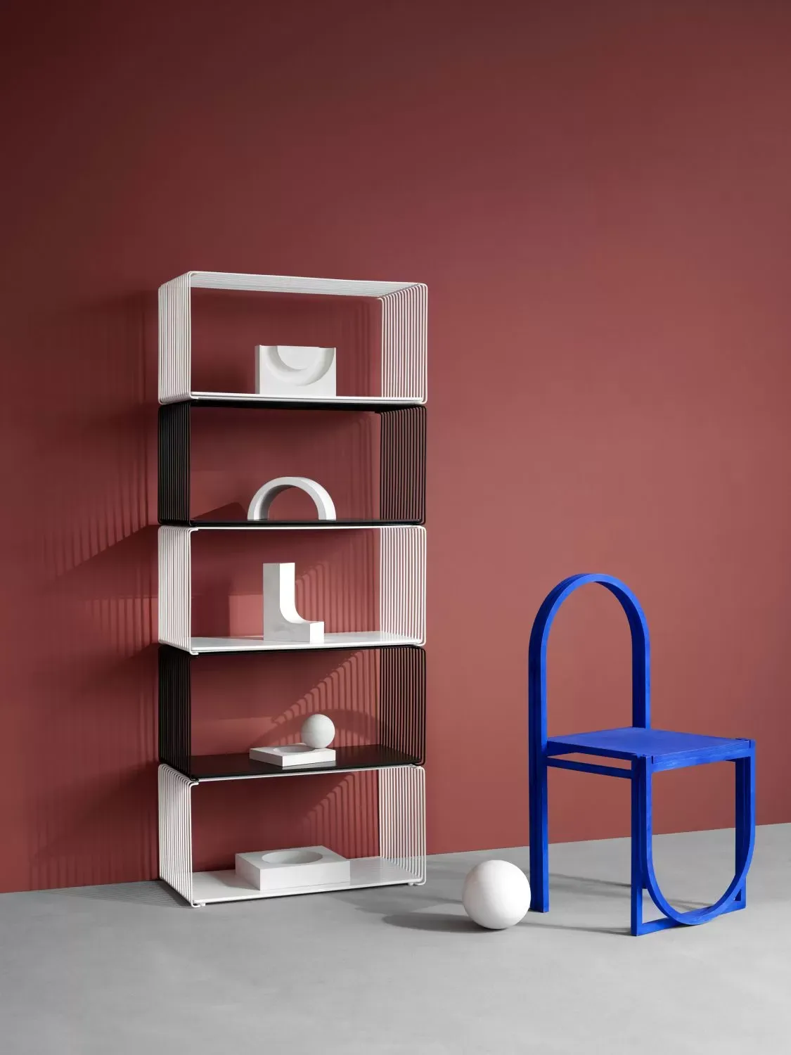 Illustration numéro 2 du produit Montana Étagère Panton Wire Extended - Snow - 18,8 cm