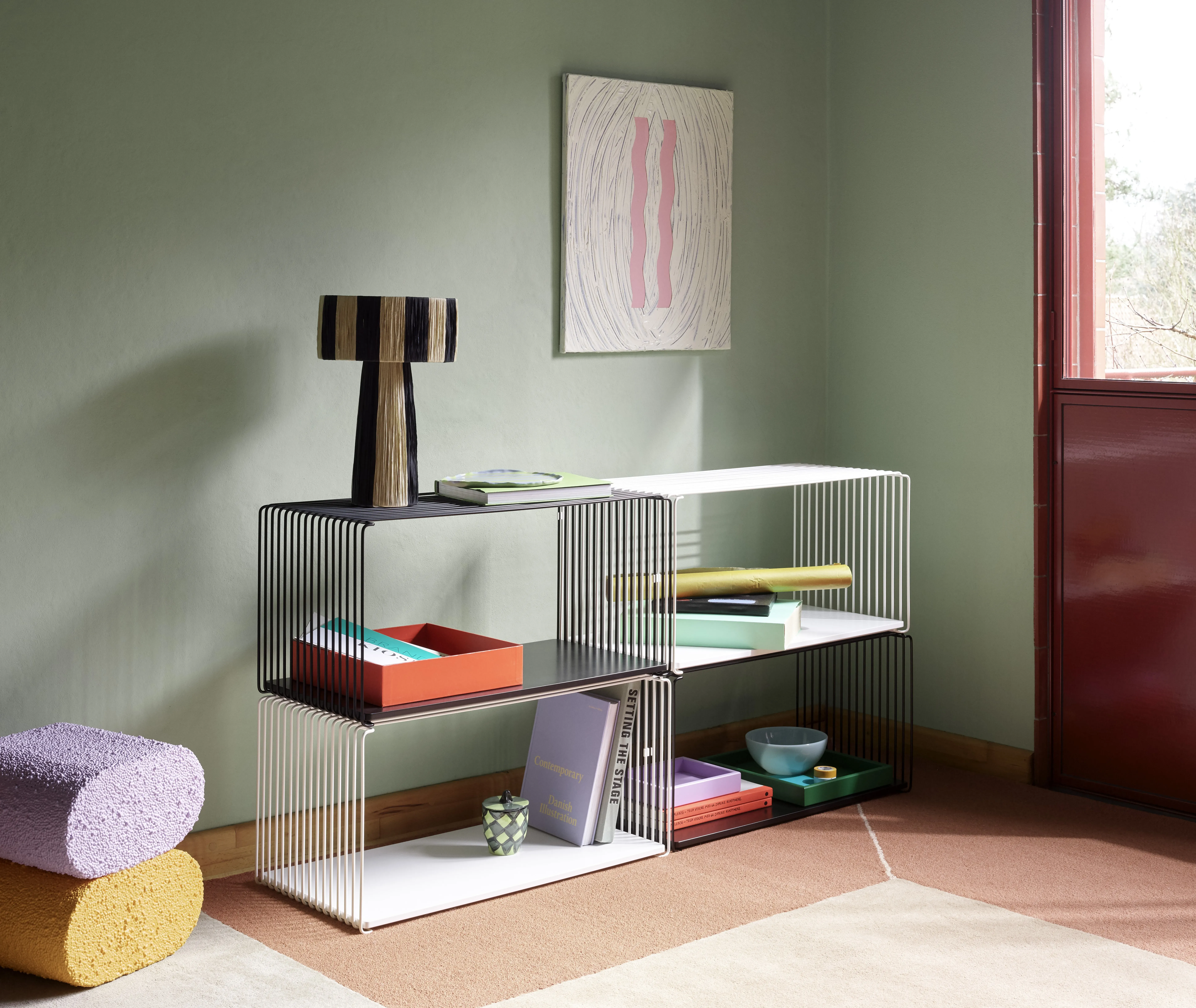 Illustration numéro 2 du produit Montana Étagère Panton Wire Extended - 34,8 cm - Snow