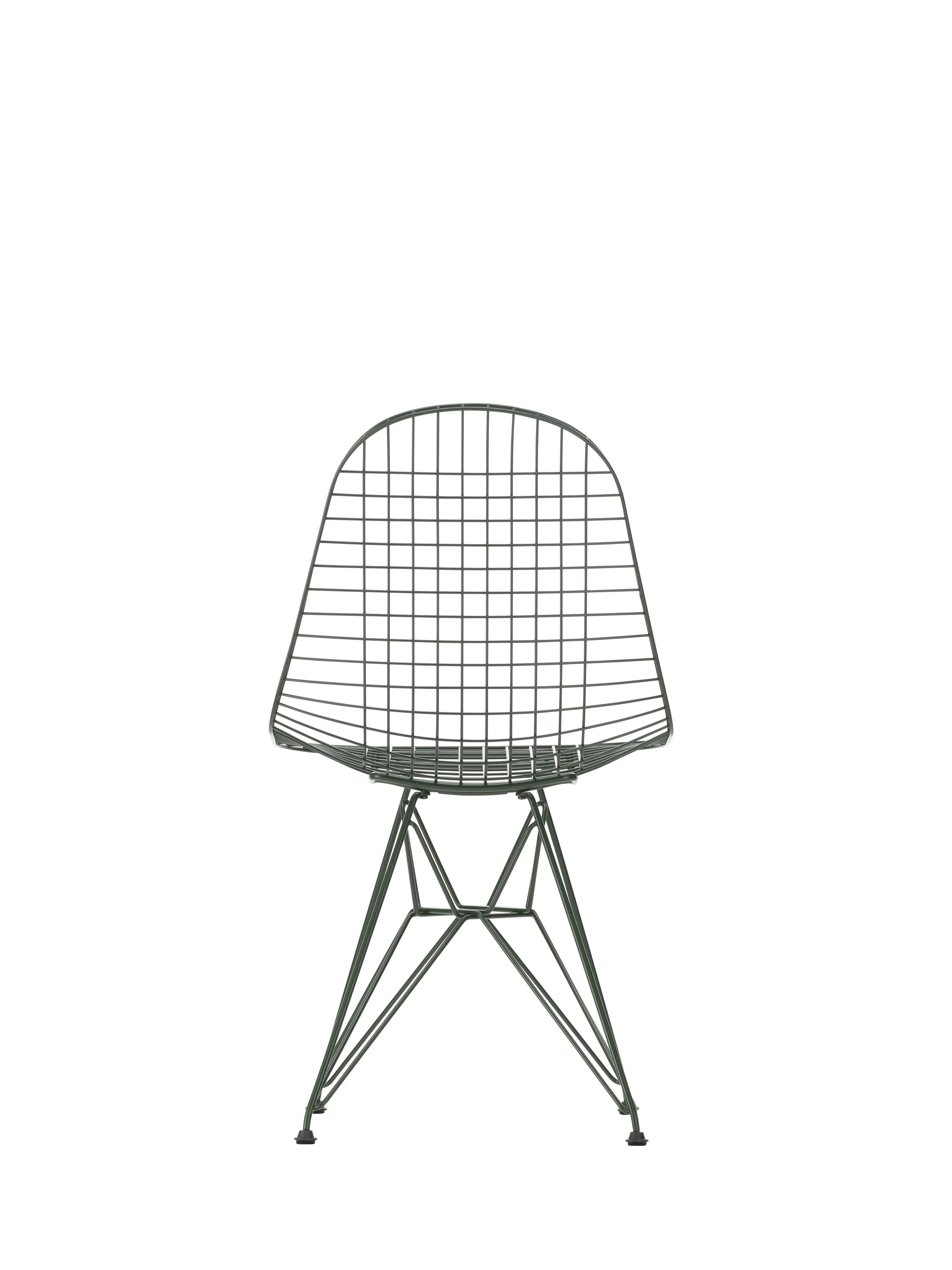 Illustration numéro 2 du produit Vitra Chaise Wire Chair DKR Colours - vert foncé