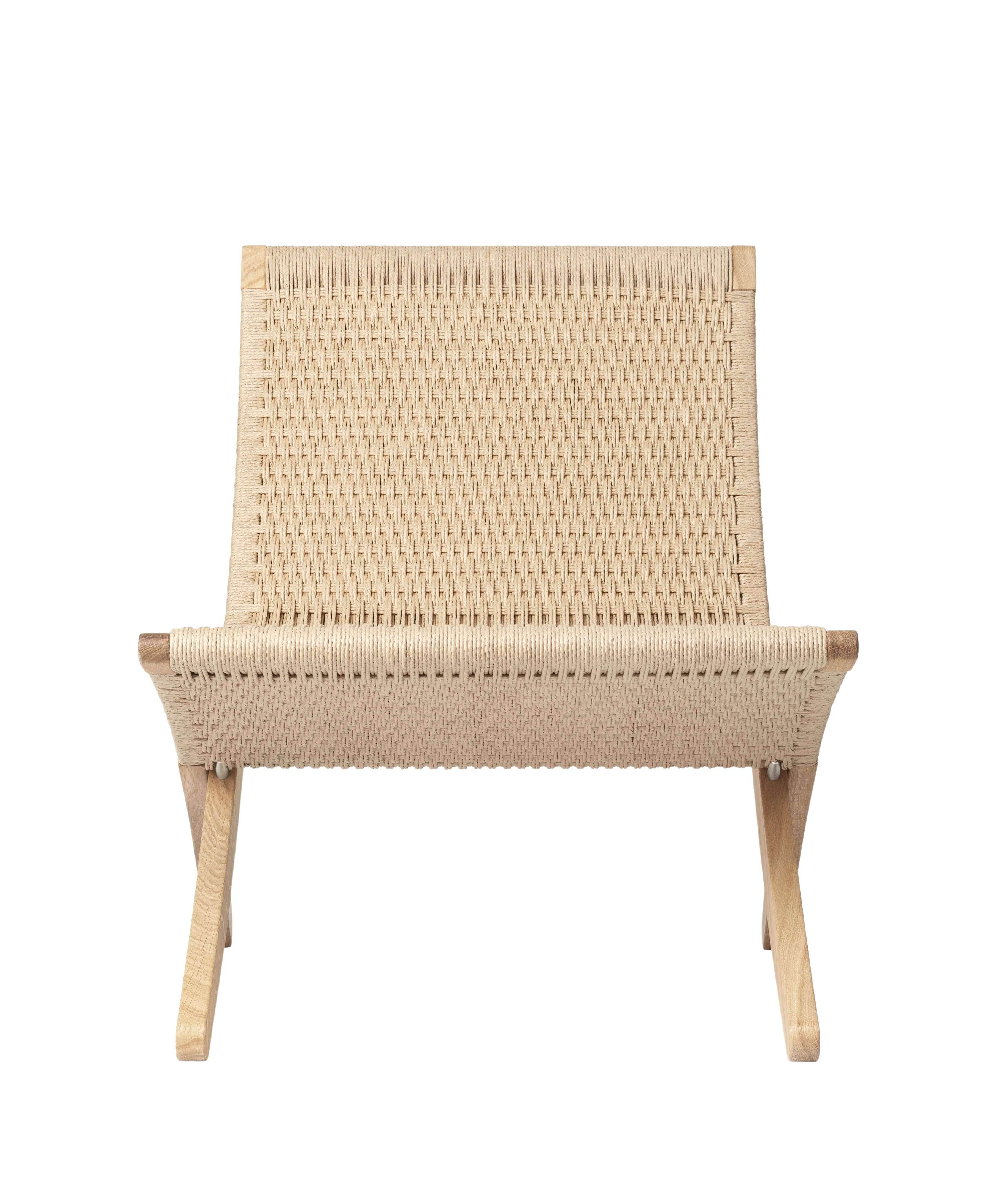 Illustration numéro 2 du produit Carl Hansen & Søn Chaise MG501 Cuba fil de papier - chêne savonné