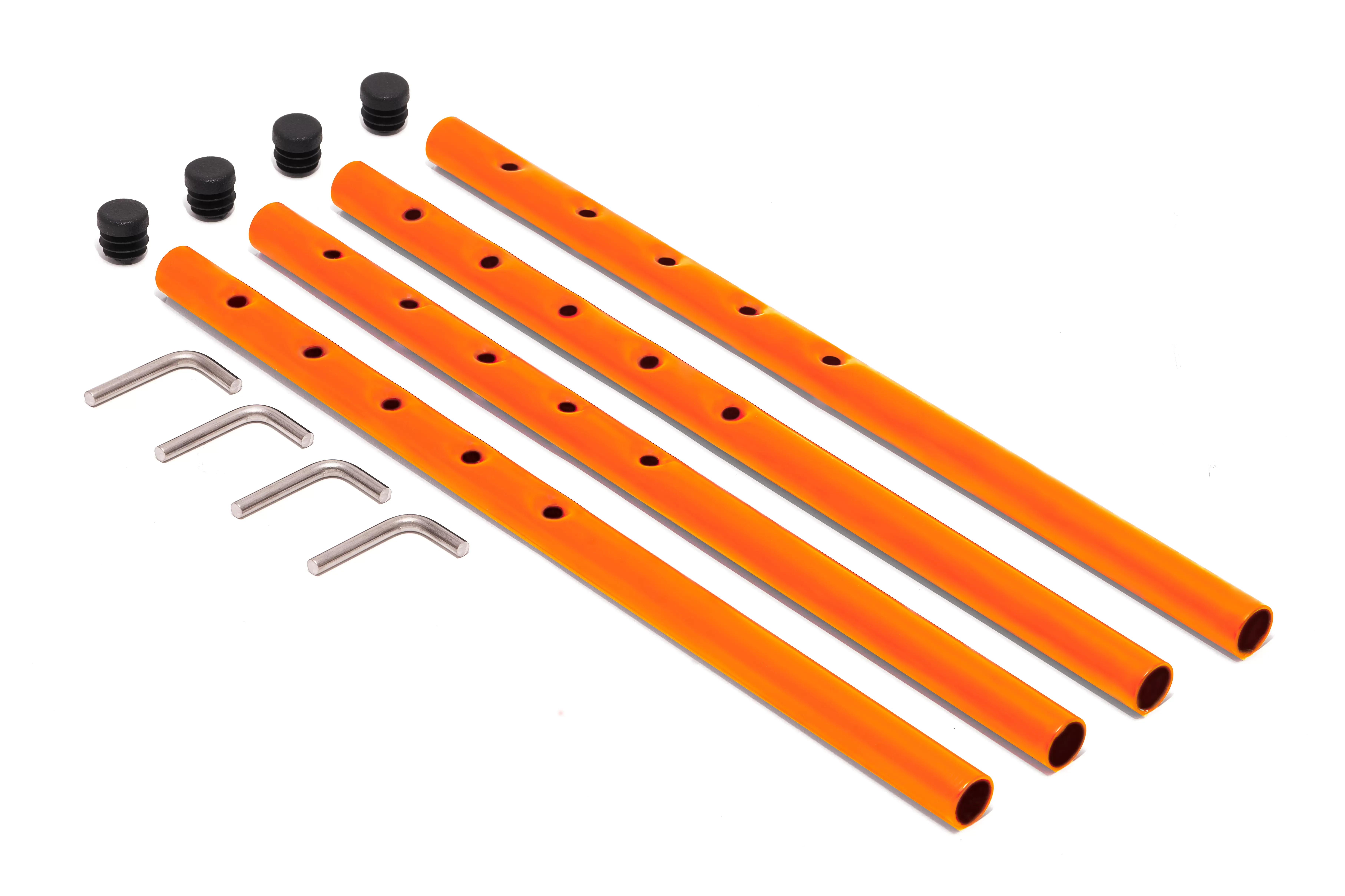 Illustration numéro 2 du produit Richard Lampert Piètement de table Eiermann 2 - orange vif - Entretoise au centre - 135 x 78 cm - avec extension (hauteur 66 cm)