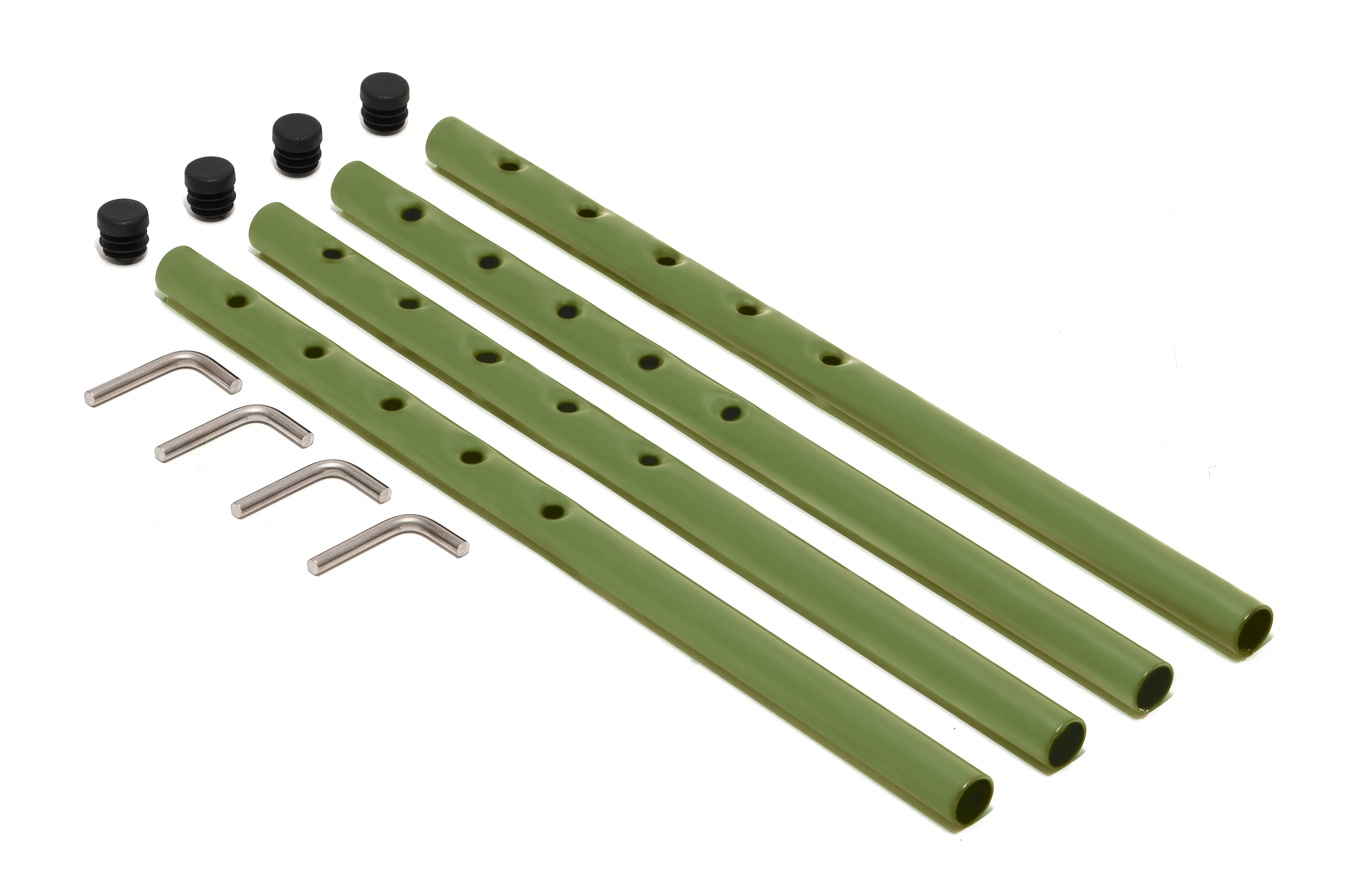 Illustration numéro 2 du produit Richard Lampert Piètement de table Eiermann 2 - vert olive - Entretoise au centre - 135 x 78 cm - avec extension (hauteur 66 cm)