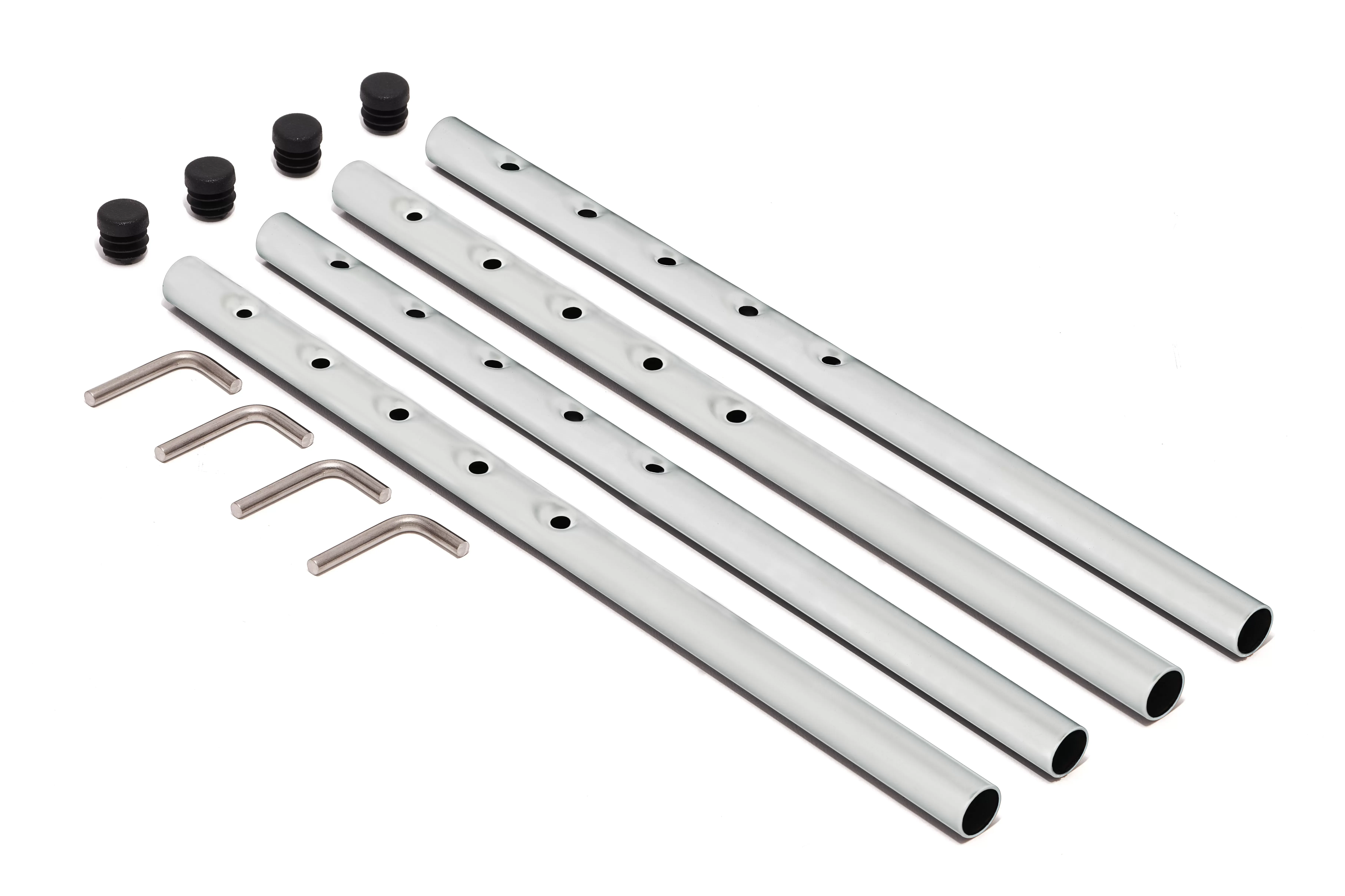 Illustration numéro 2 du produit Richard Lampert Piètement de table Eiermann 2 - blanc - Entretoise excentrée - 80 x 66 cm - avec extension (hauteur 66 cm)