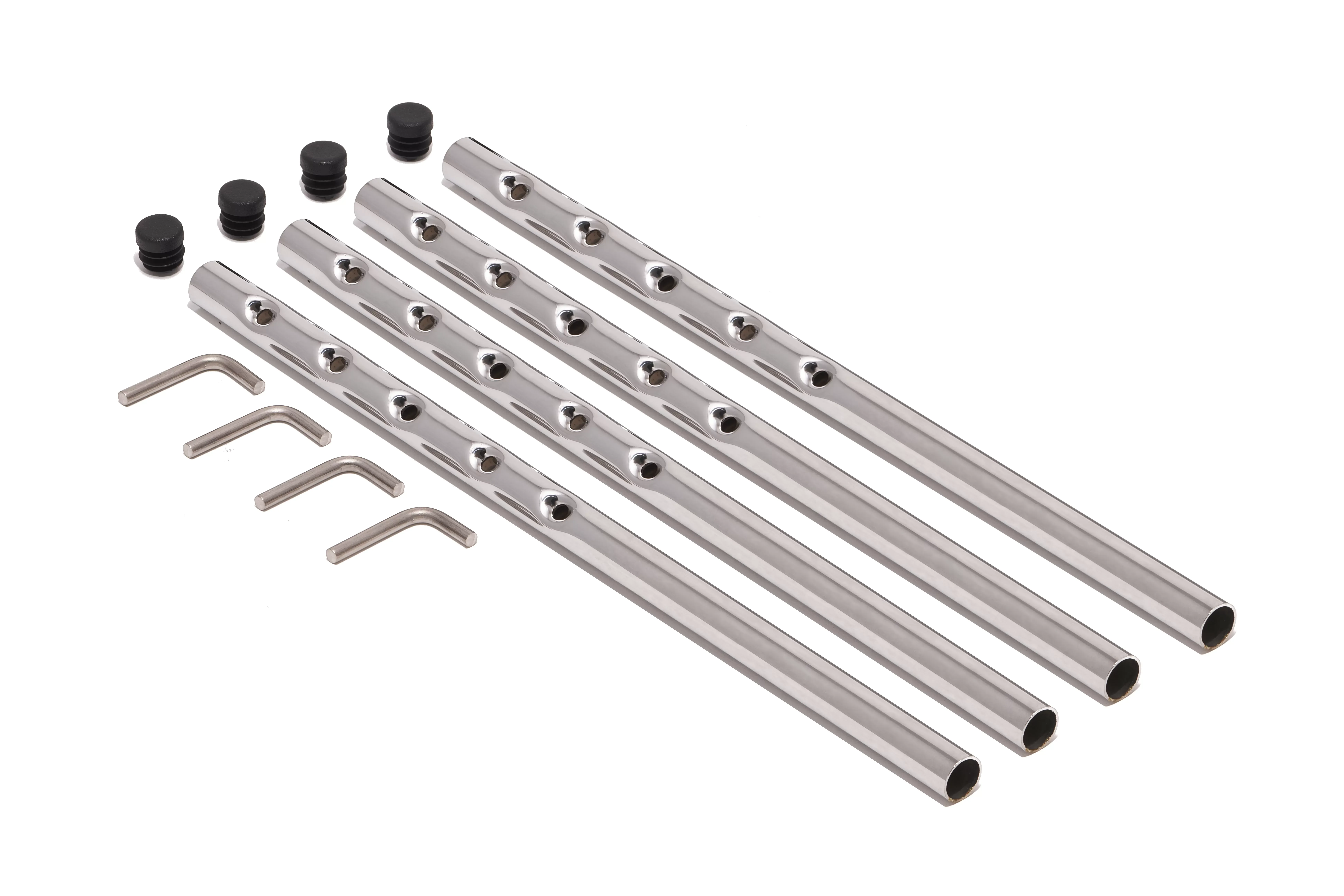 Illustration numéro 2 du produit Richard Lampert Piètement de table Eiermann 2 - chromé - Entretoise au centre - 135 x 66 cm - avec extension (hauteur 66 cm)