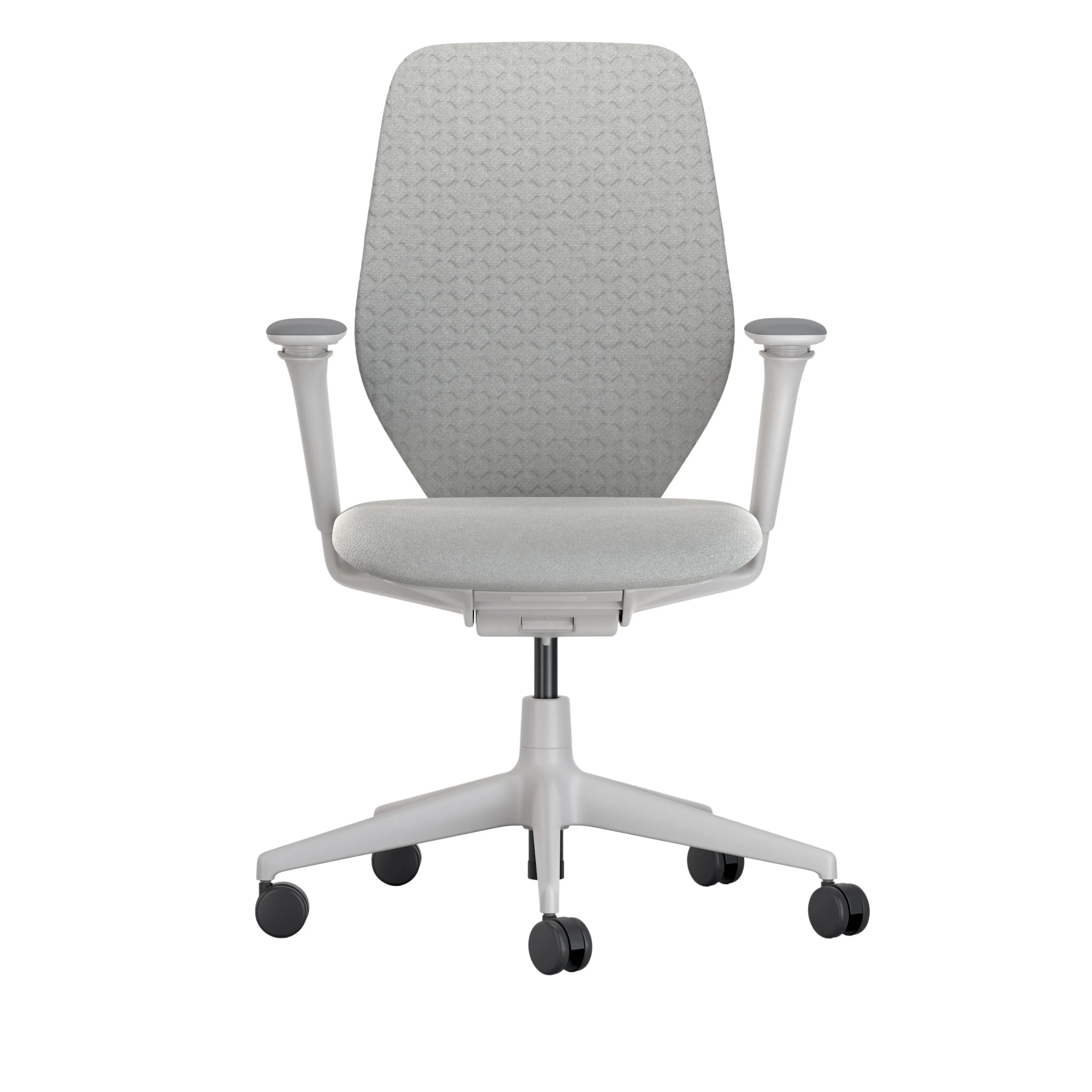 Illustration numéro 2 du produit Vitra Chaise de bureau ACX Soft - Grid Knit 01 stone grey - Quilted Knit 01 stone grey