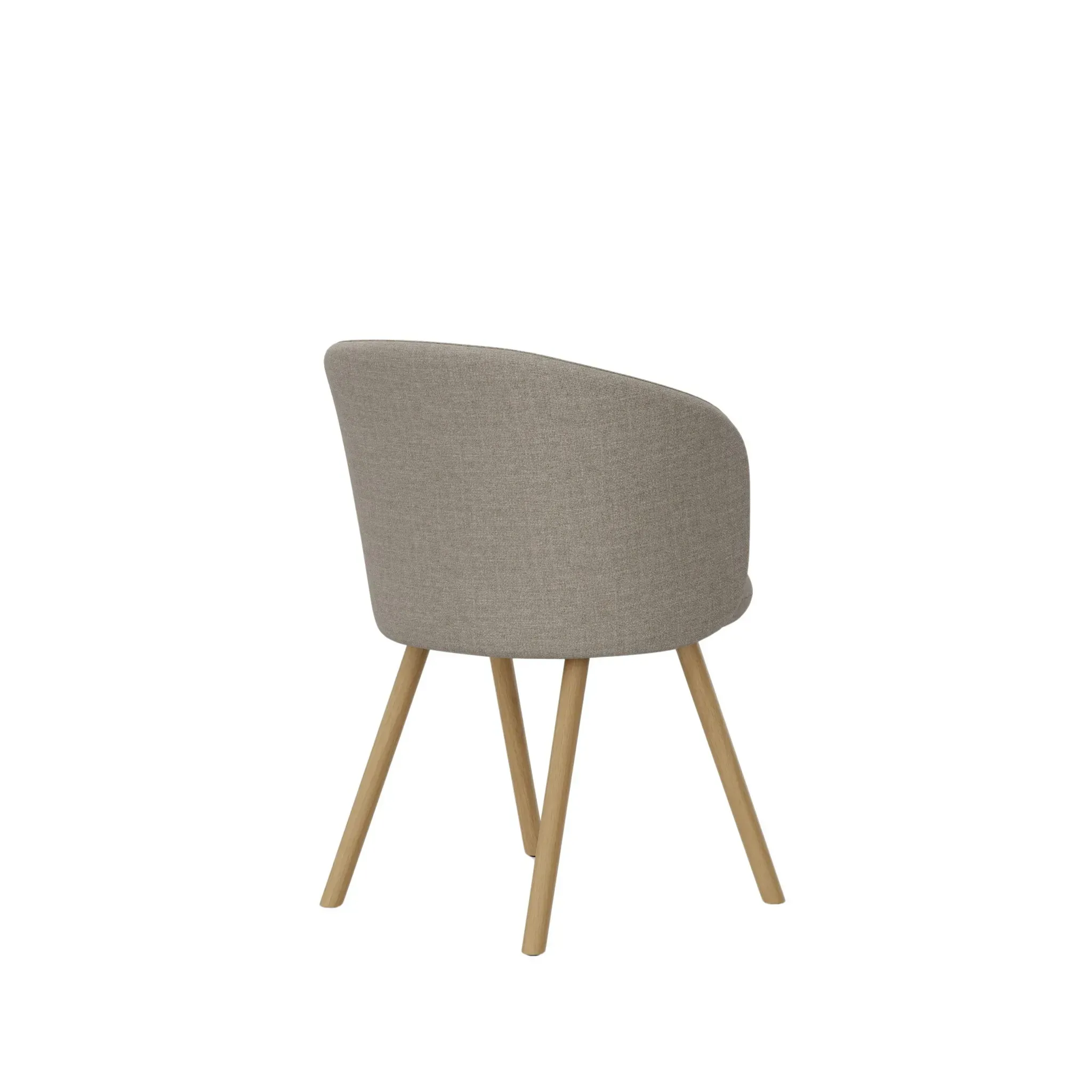 Illustration numéro 2 du produit Vitra Fauteuil Mikado piètement en chêne - Savana sand melange