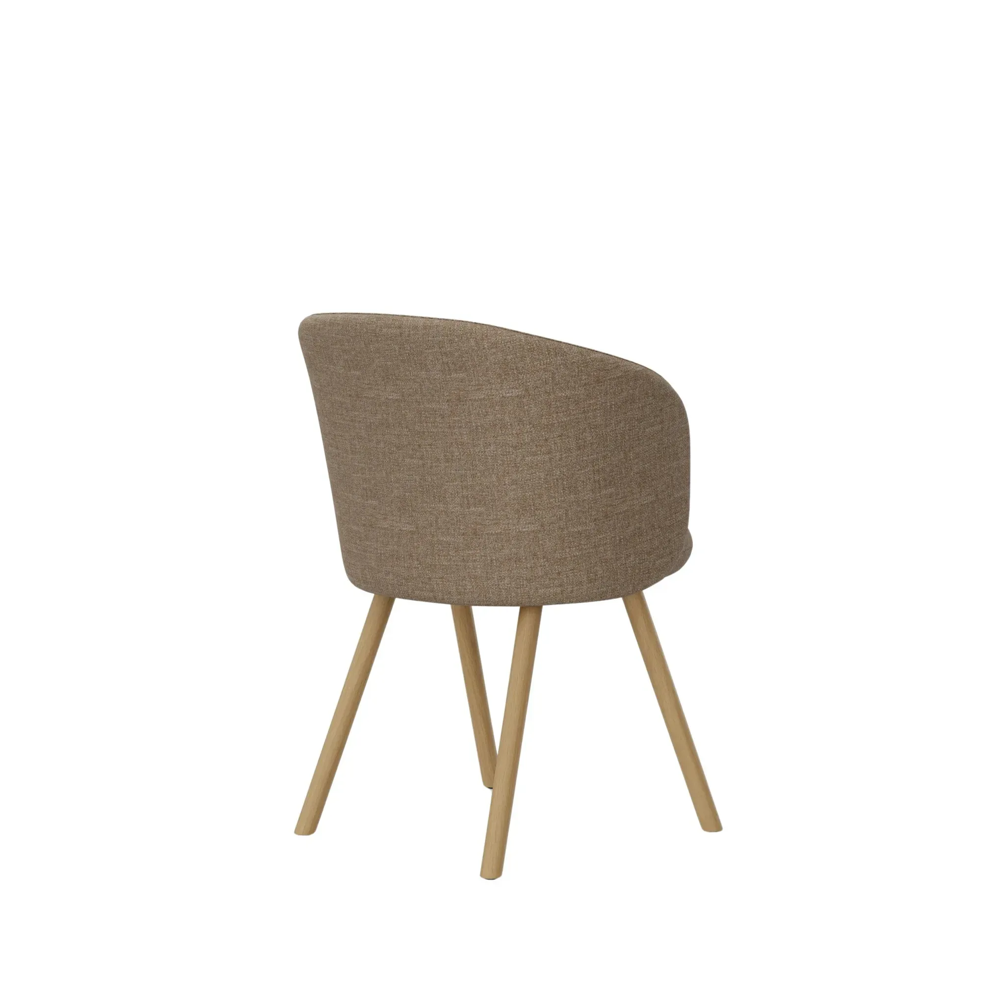 Illustration numéro 2 du produit Vitra Fauteuil Mikado piètement en chêne - Savana papyrus melange
