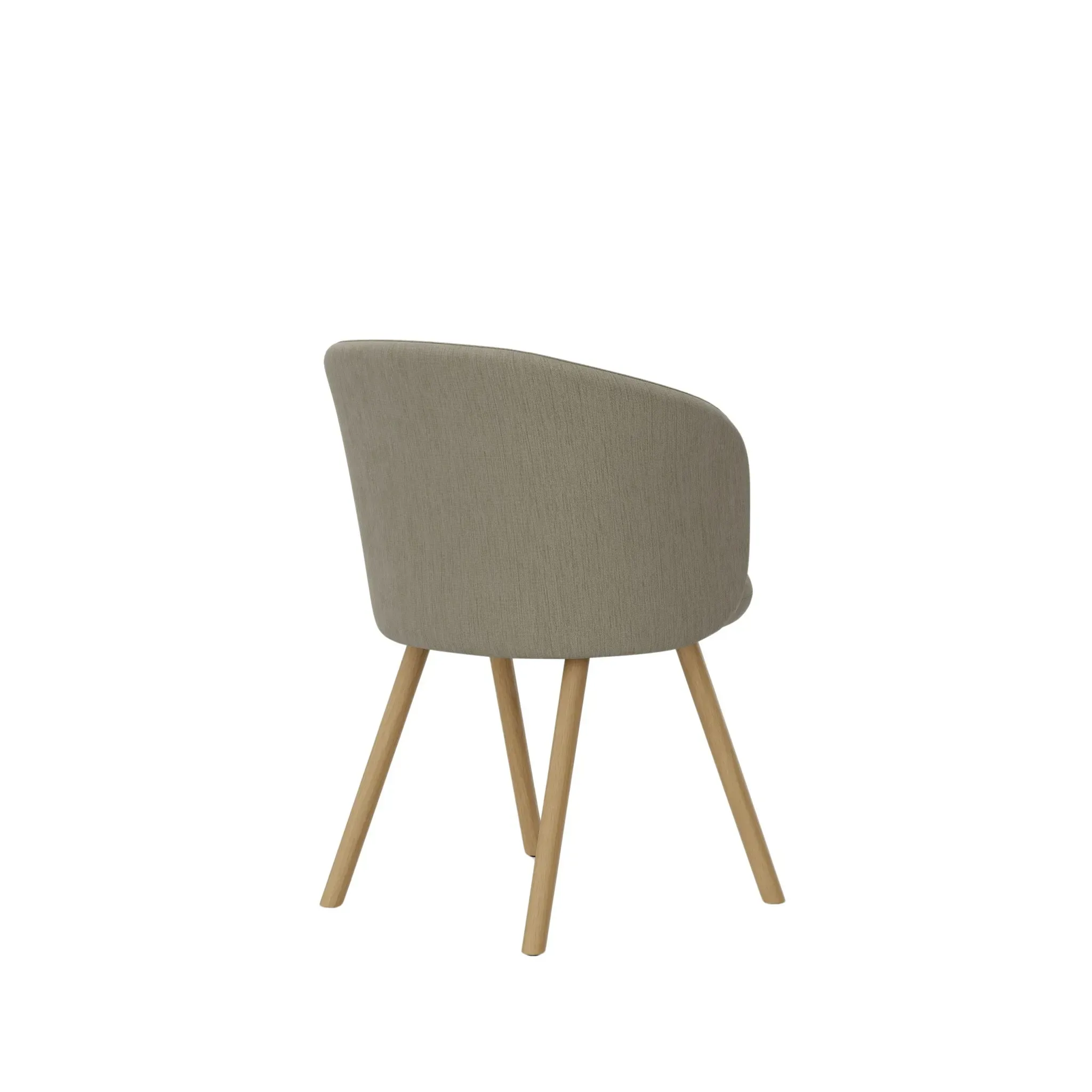 Illustration numéro 2 du produit Vitra Fauteuil Mikado piètement en chêne - Iroko 2 sable