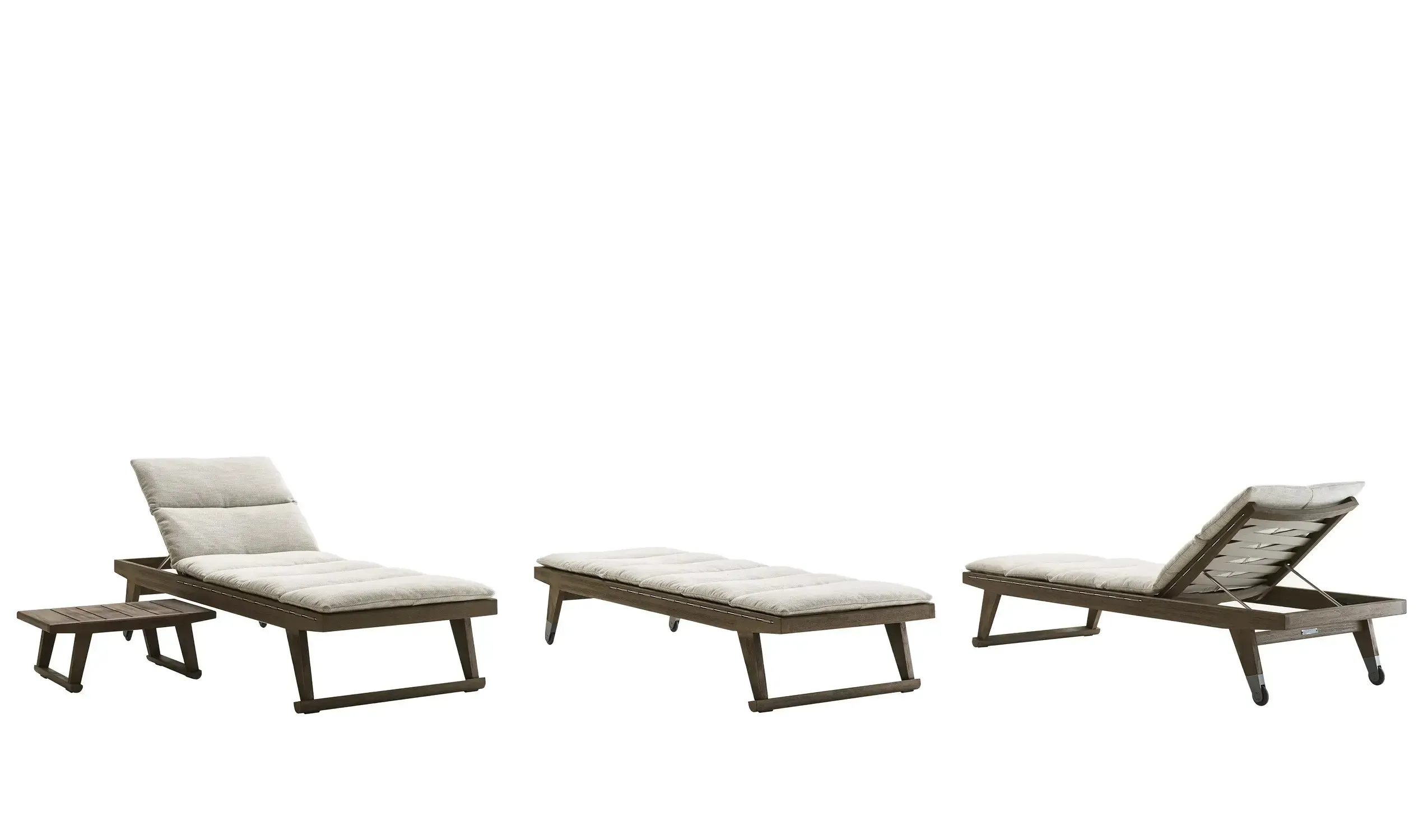 Illustration numéro 2 du produit B&B Italia Bain de soleil Gio - antique grey teakwood