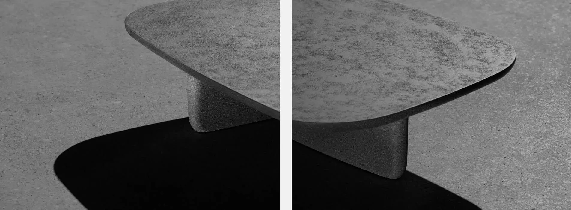 Illustration numéro 2 du produit B&B Italia Table basse Tobi-Ishi Outdoor - anthracite cement