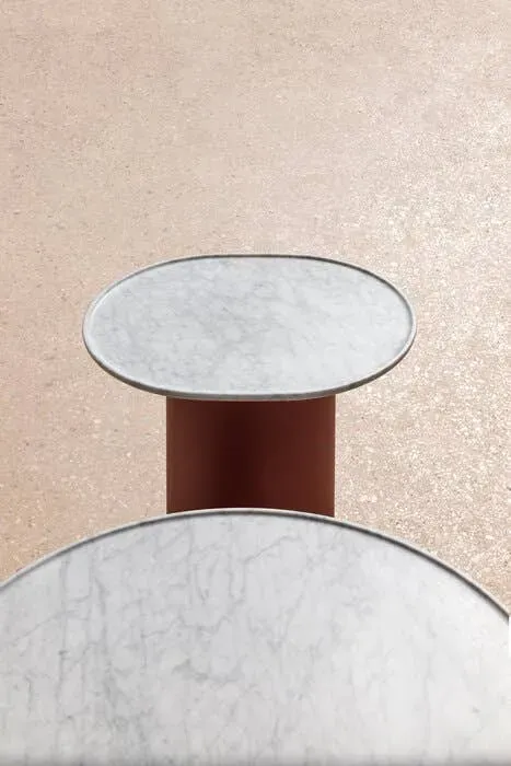 Illustration numéro 2 du produit B&B Italia Table d'appoint haute Button Outdoor - clay painted