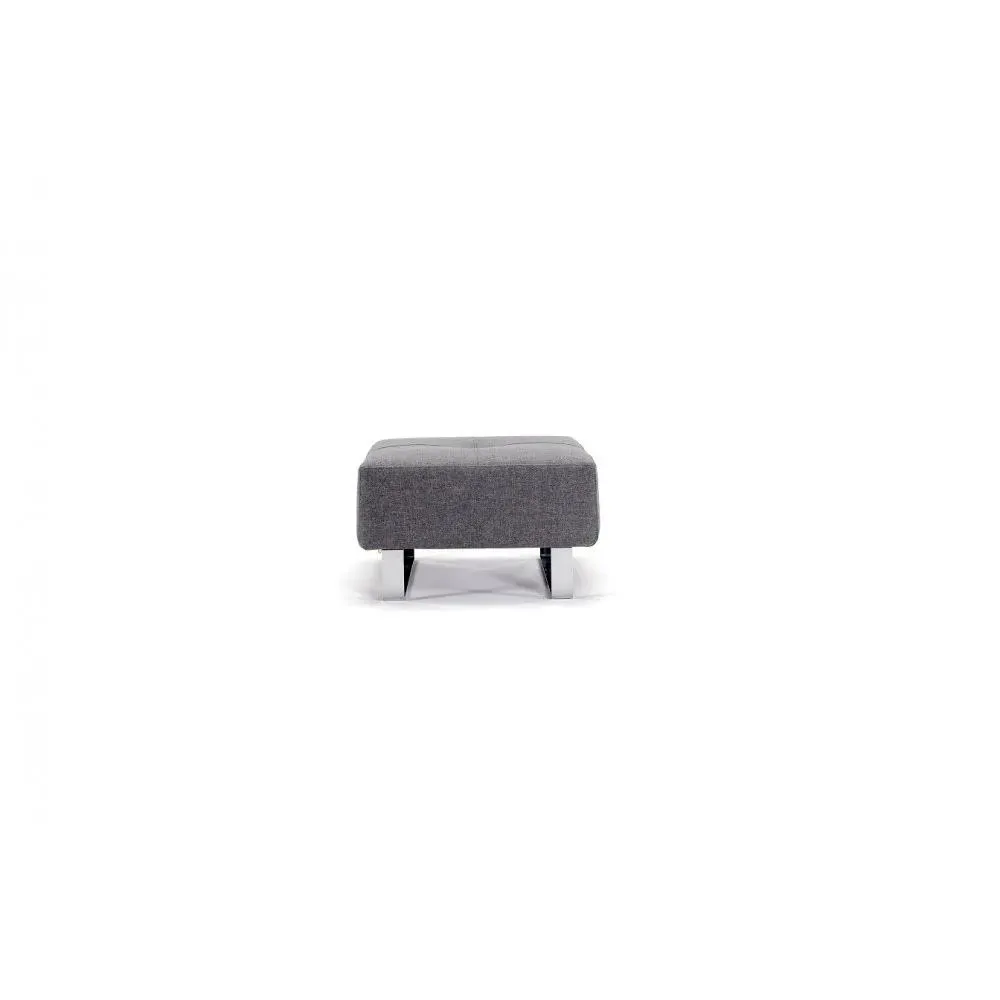 Illustration numéro 2 du produit INNOVATION LIVING  Pouf design SUPREMAX Deluxe Excess gris Twist Charcoal 65*65 cm