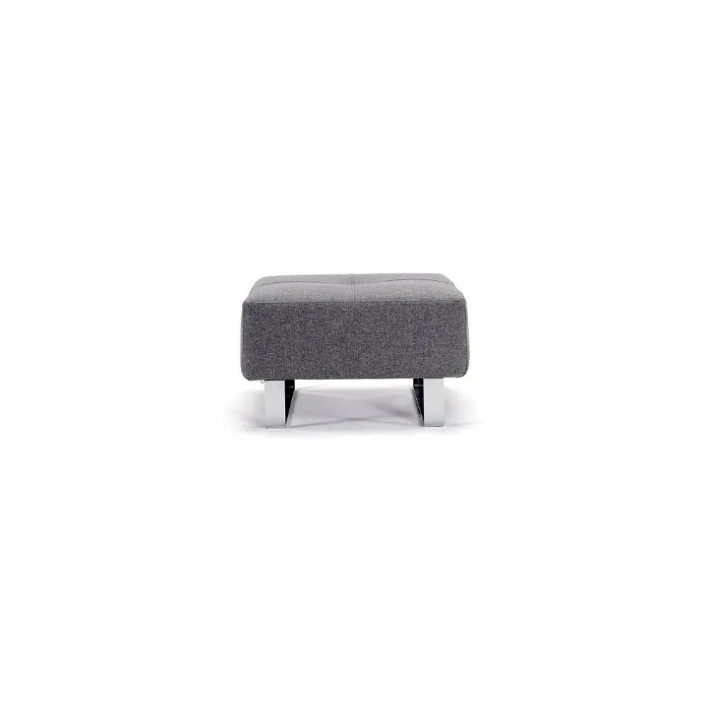 Illustration numéro 2 du produit INNOVATION LIVING  Pouf design CASSIUS DELUXE EXCESS gris Twist Charcoal 65*65 cm