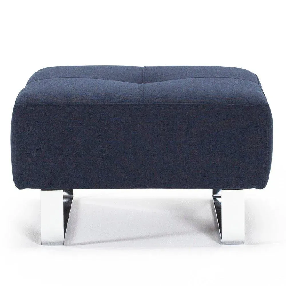 Illustration numéro 2 du produit INNOVATION LIVING  Pouf design SUPREMAX DELUXE 65*65 cm tissu Mixed Dance_Blue