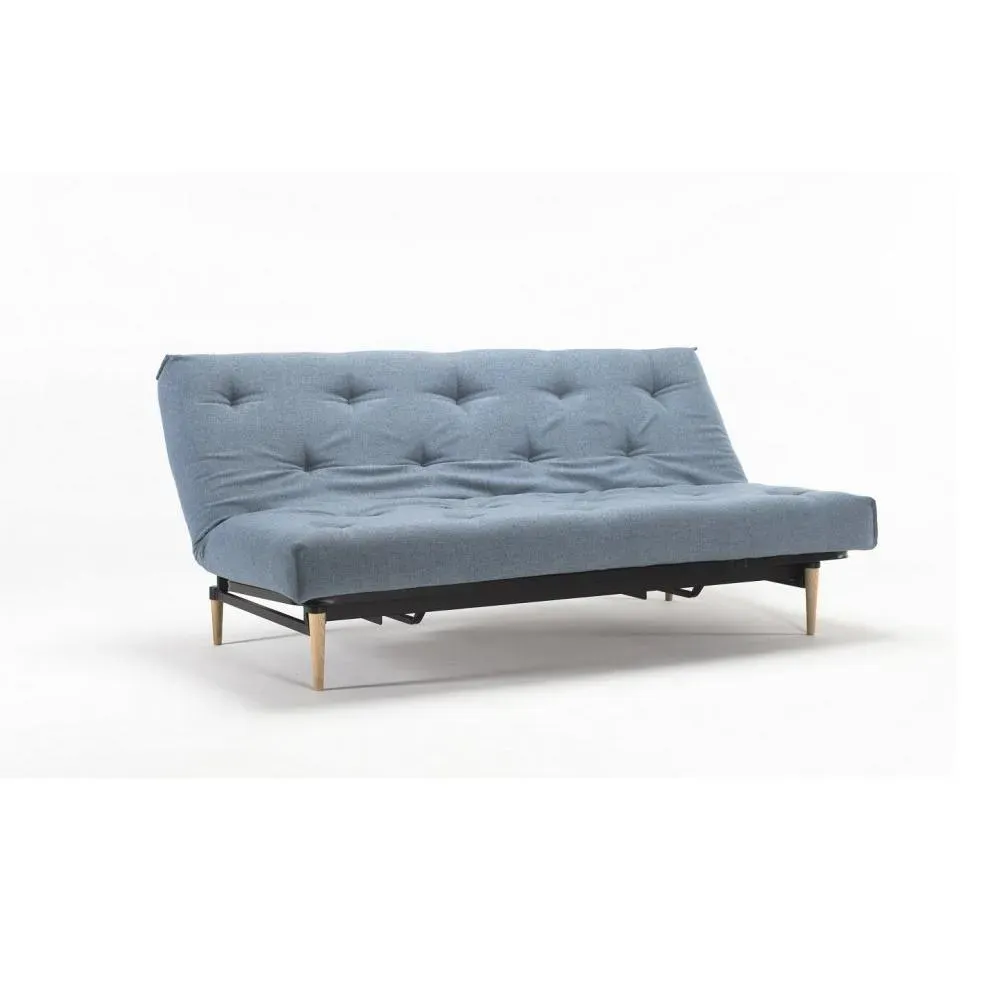 Illustration numéro 2 du produit INNOVATION LIVING  Canapé clic-clac convertible COLPUS lit 140*200 capitonné tissu Mixed Dance Light Blue