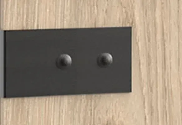 Illustration numéro 2 du produit Commode Buffet VERNON style industriel pin argenté vieilli tiroirs graphite