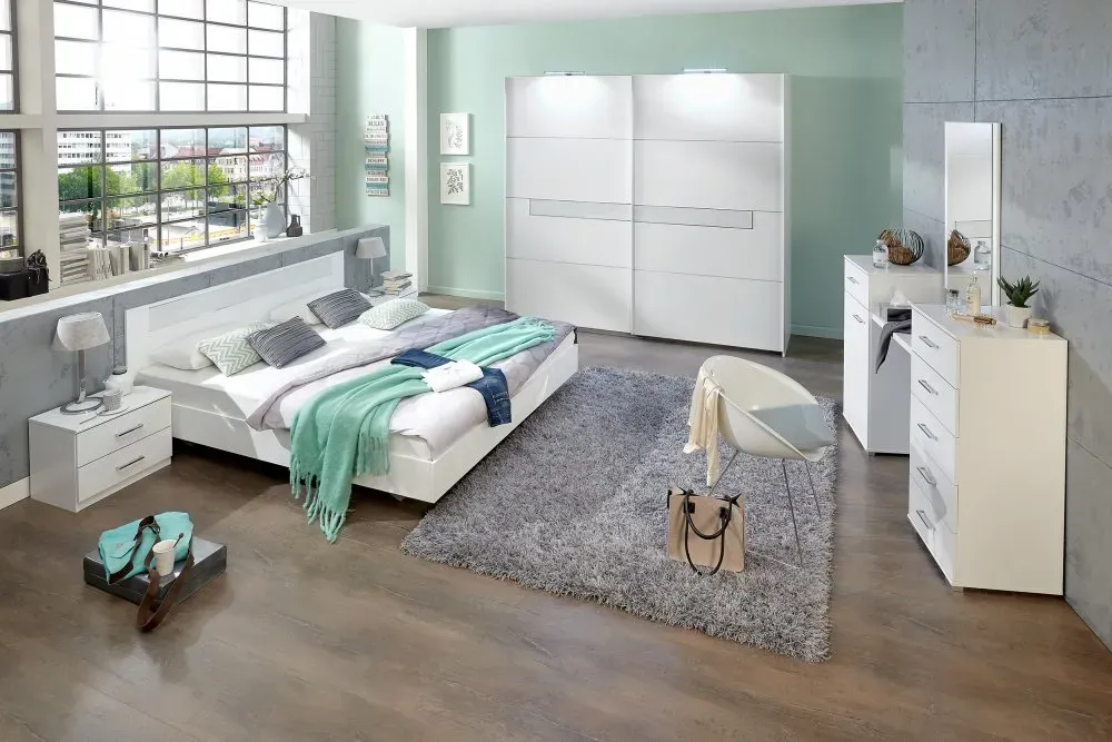 Illustration numéro 2 du produit Armoire PARINI portes coulissantes blanc 270cm