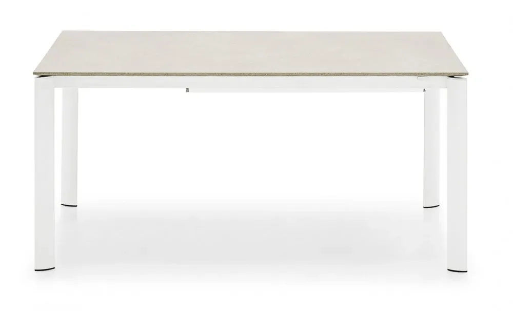 Illustration numéro 2 du produit Table extensible 8 couverts EMINENCE EVO 210cm structure métal plateau mélaminé beige