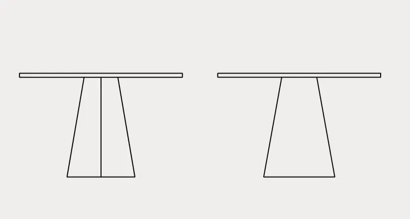 Illustration numéro 2 du produit Table repas rond 4 couverts DIX base métal plateau laqué blanc