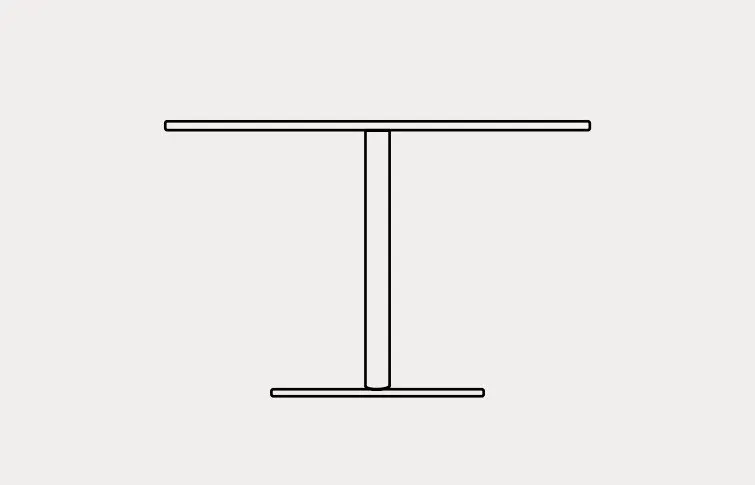 Illustration numéro 2 du produit Table repas rond 5 couverts COKTAIL base métal noir plateau stratifié blanc