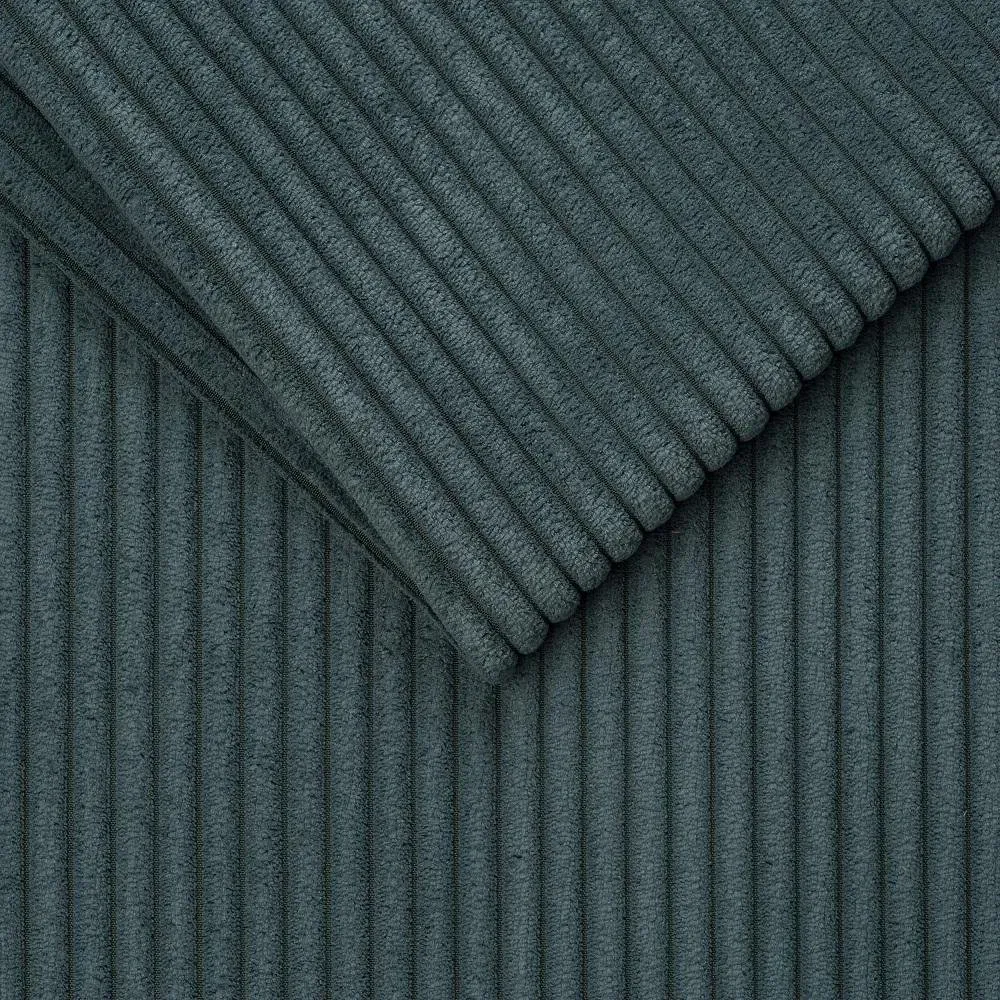 Illustration numéro 2 du produit Canapé fixe  2 places IBIZA largeur 176 cm velours côtelé zoom azur