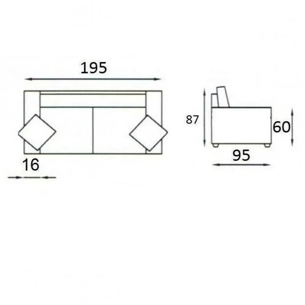 Illustration numéro 2 du produit Canapé fixe DREAMER 3 places 195 cm velours côtelé zoom graphite
