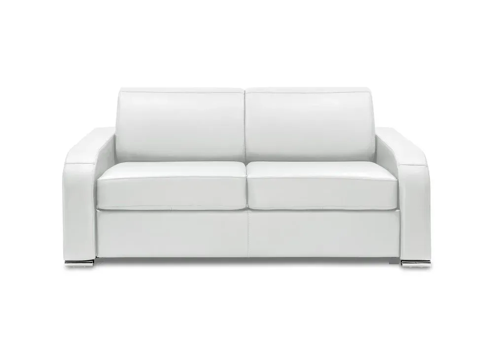 Illustration numéro 2 du produit Canapé fixe 2 places SOFIA 175 cm cuir regent blanc