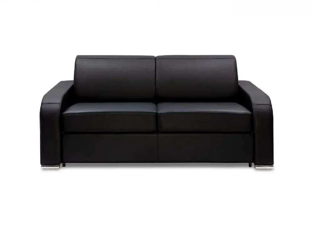 Illustration numéro 2 du produit Canapé fixe 3 places SOFIA 195 cm velours amore noir