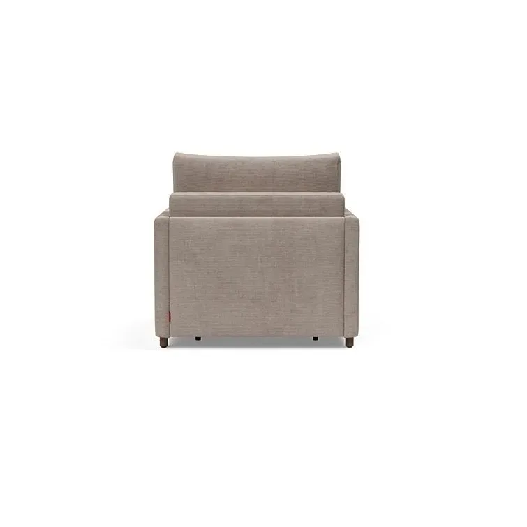 Illustration numéro 2 du produit INNOVATION LIVING  Fauteuil NEAH SLIM convertible 80x195 tissu Cordufine Beige