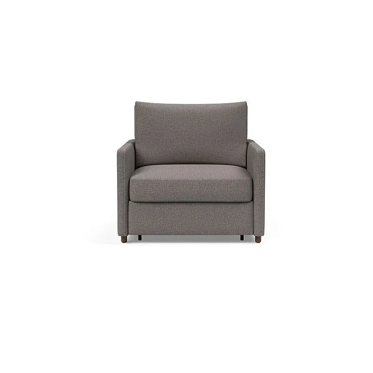 Illustration numéro 2 du produit INNOVATION LIVING  Fauteuil NEAH SLIM convertible 80x195 tissu Mixed Dance Grey