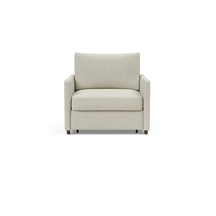 Illustration numéro 2 du produit INNOVATION LIVING  Fauteuil NEAH SLIM convertible 80x195 tissu Mixed Dance Natural