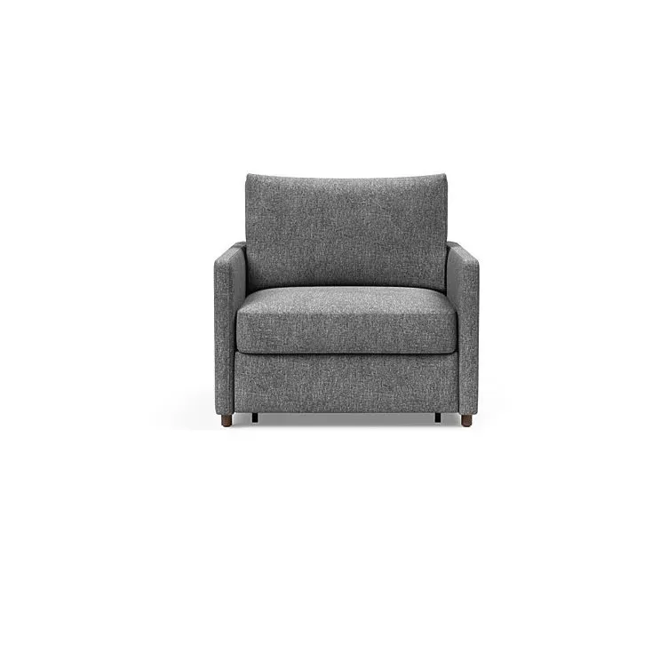 Illustration numéro 2 du produit INNOVATION LIVING  Fauteuil NEAH SLIM convertible 80x195 tissu Twist Charcoal
