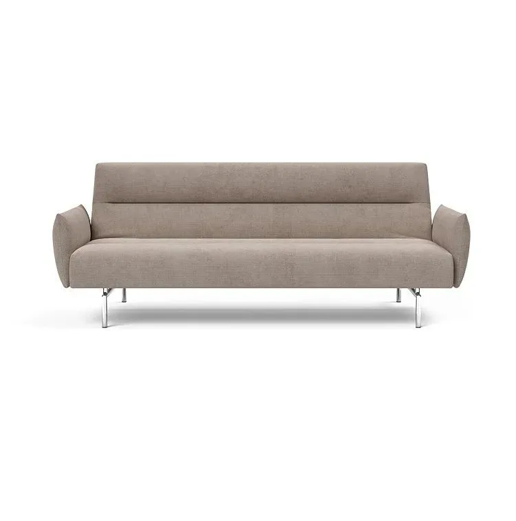 Illustration numéro 2 du produit INNOVATION LIVING  Canapé lit JILLIS ARMS avec accoudoirs tissu Cordufine Beige