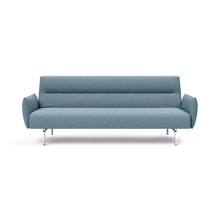 Illustration numéro 2 du produit INNOVATION LIVING  Canapé lit JILLIS ARMS avec accoudoirs tissu Mixed Dance Light Blue