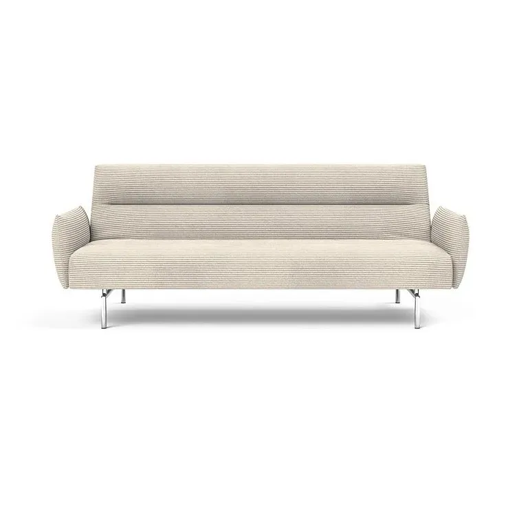 Illustration numéro 2 du produit INNOVATION LIVING  Canapé lit JILLIS ARMS avec accoudoirs tissu Corduroy Ivory