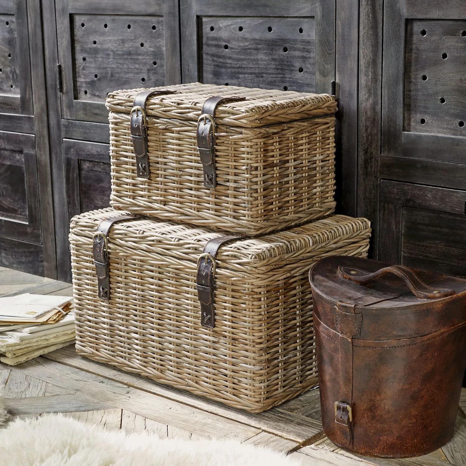 Illustration numéro 2 du produit Lot de 2 malles Darill