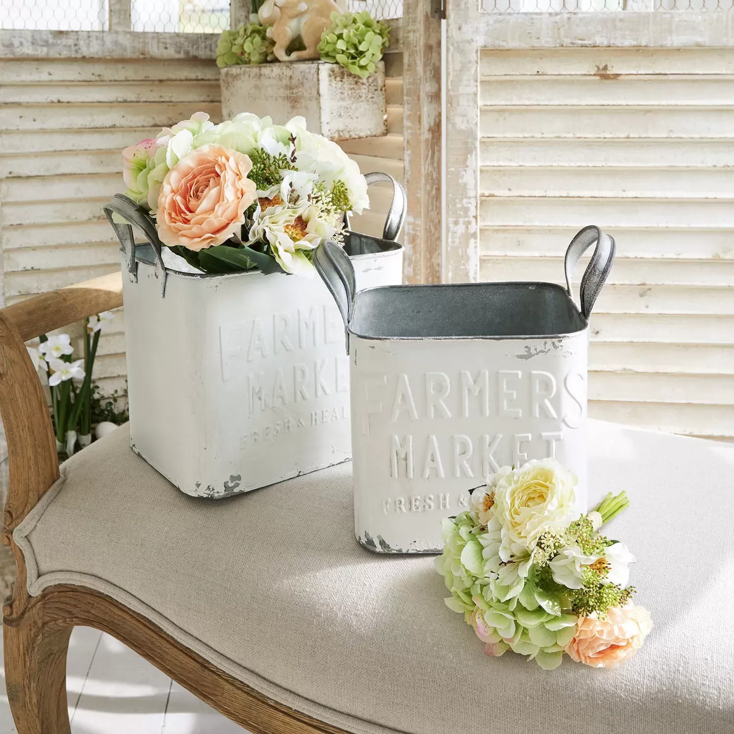 Illustration numéro 2 du produit Lot de 2 paniers Market