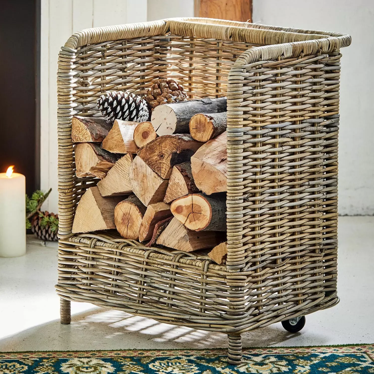 Illustration numéro 2 du produit Panier à bûches Xabier