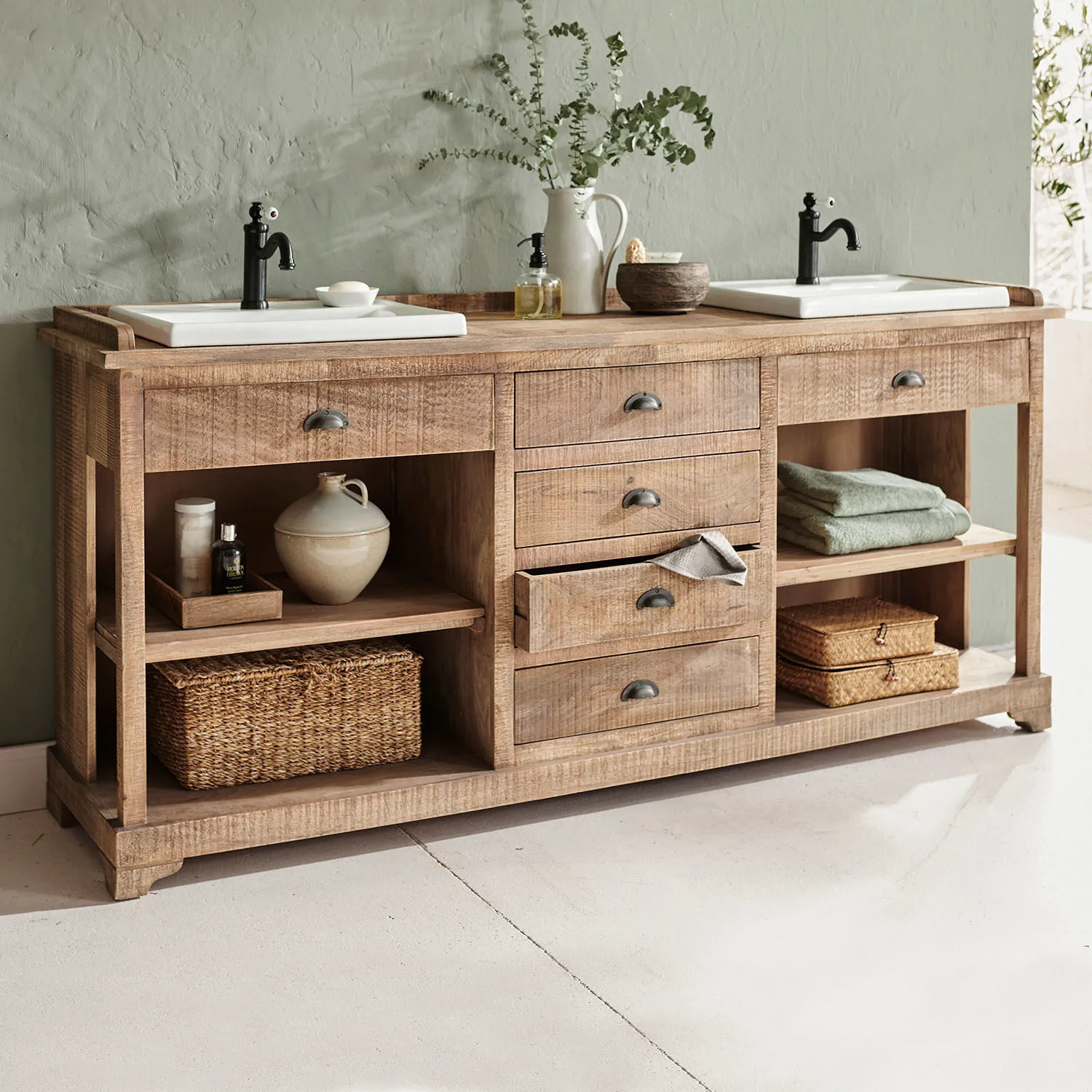 Illustration numéro 2 du produit Meuble à double-vasque Farum