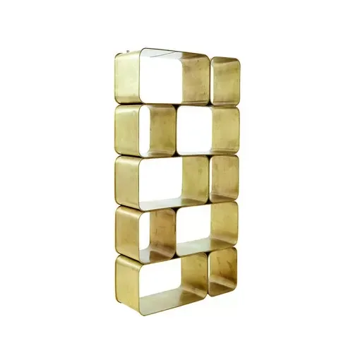 Illustration numéro 2 du produit Étagère en acier finition laiton