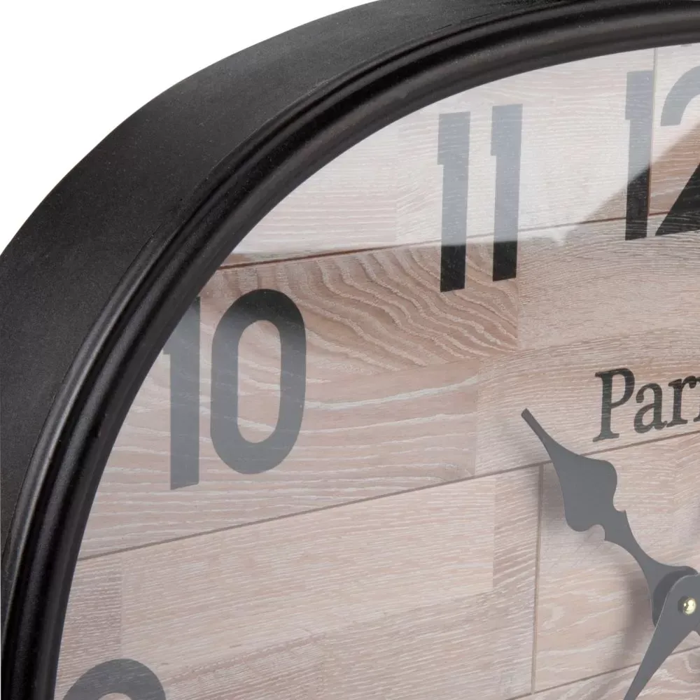 Illustration numéro 2 du produit Horloge murale gousset en acier, 60x64 cm