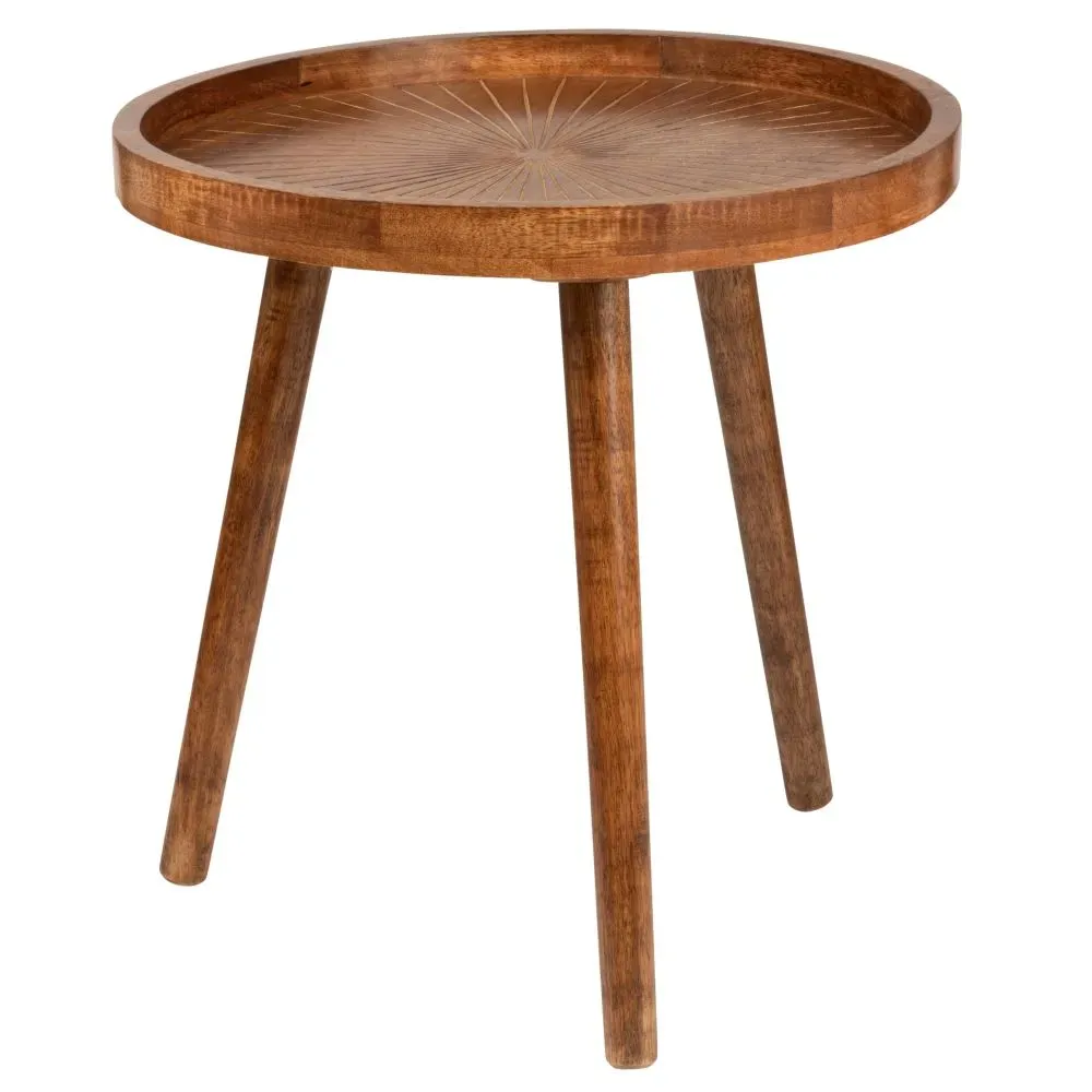 Illustration numéro 2 du produit Bout de canapé en manguier sculpté