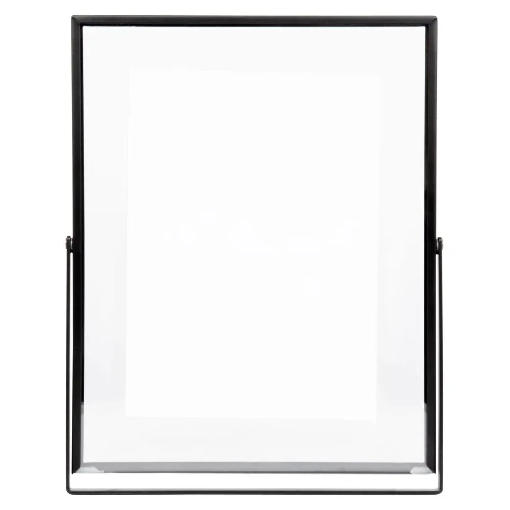Illustration numéro 2 du produit Cadre à poser en métal noir et verre 13x18