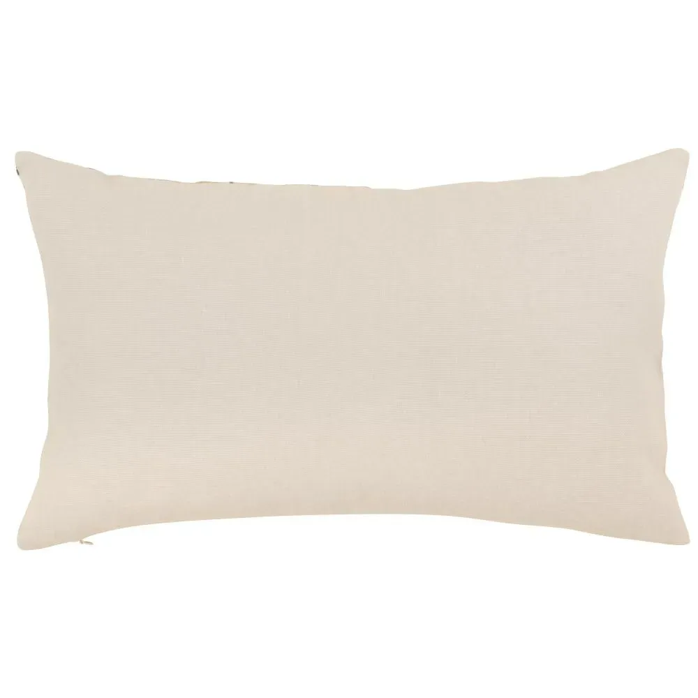 Illustration numéro 2 du produit Housse de coussin en coton biologique motif floral 30x50