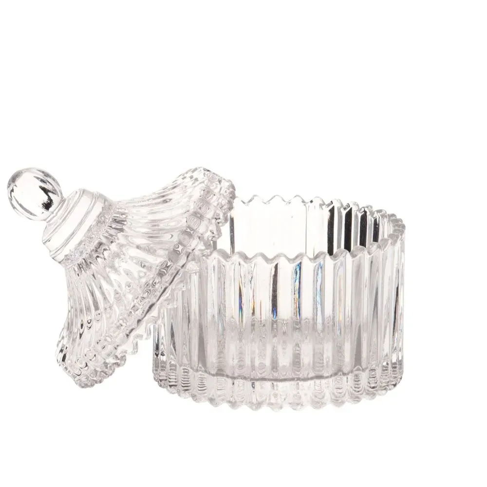 Illustration numéro 2 du produit Petite bonbonnière en verre classique