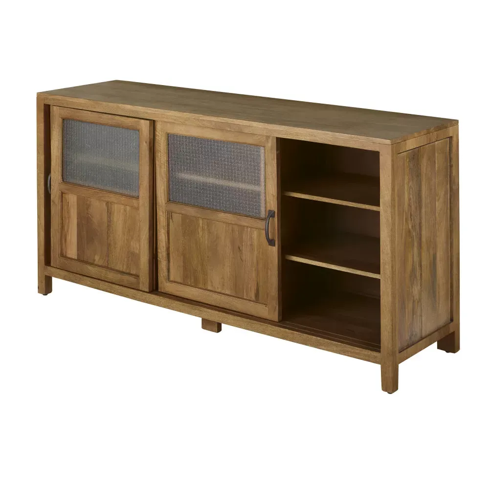 Illustration numéro 2 du produit Buffet 3 portes coulissantes en verre armé