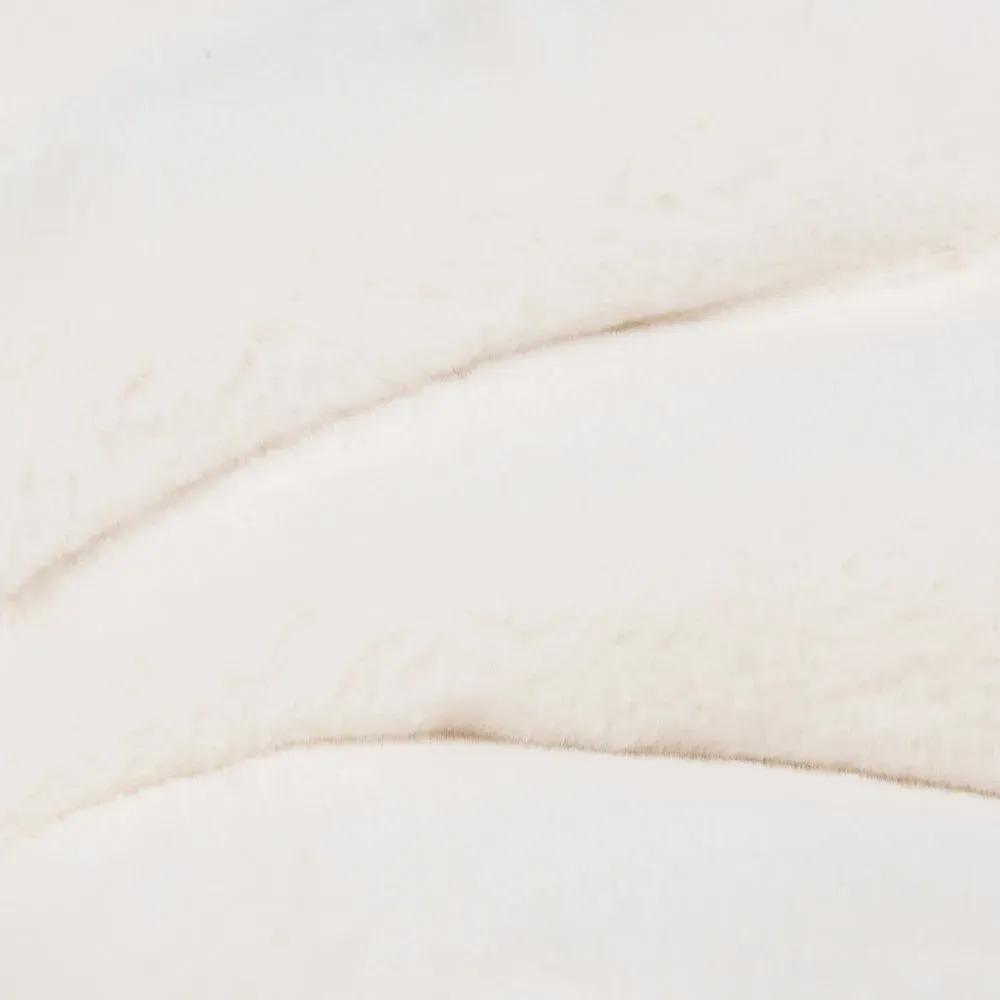 Illustration numéro 2 du produit Plaid imitation fourrure blanche 150x200