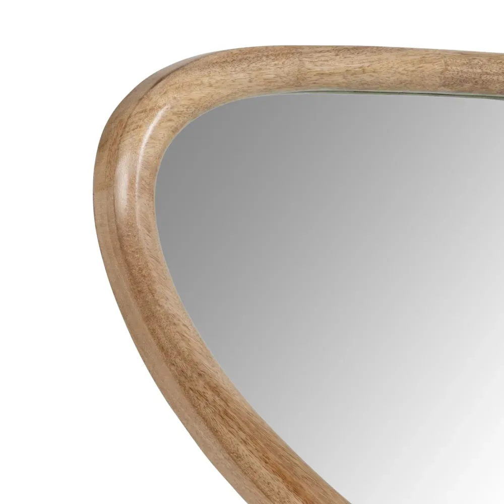 Illustration numéro 2 du produit Miroir organique en bois de manguier 36x81